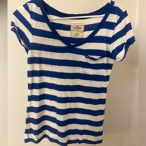 Y2K Hollister Vintage Striped V-Neck